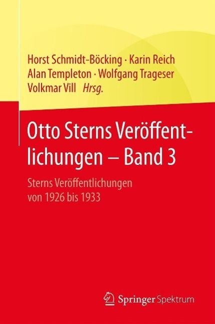 Produktbild: Otto Sterns Ver&ouml;ffentlichungen - Band 3