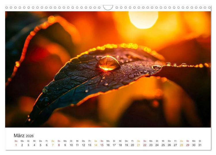 Produktbild: Zauber der Tropfen (Wandkalender 2026 DIN A3 quer), CALVENDO Monatskalender