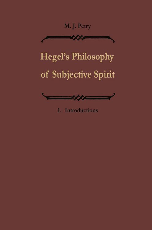 Produktbild: Hegels Philosophie des subjektiven Geistes / Hegel&rsquo;s Philosophy of Subjective Spirit