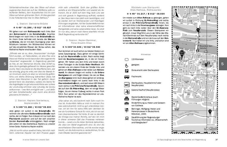 Produktbild: In einer Stadt vor unserer Zeit - 10 Spazierg&auml;nge durch die Geschichte von Regensburg