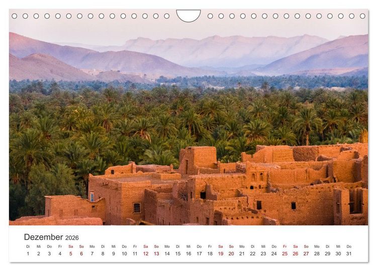 Produktbild: Marokko - Eine wunderbare Reise nach Nordafrika. (Wandkalender 2026 DIN A4 quer), CALVENDO Monatskalender
