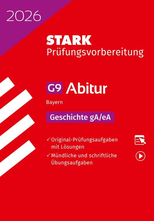Produktbild: STARK Geschichte gA/eA - Abitur 2026 Bayern - Pr&uuml;fungsvorbereitung