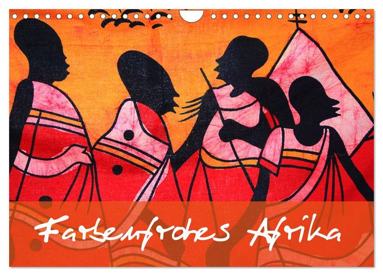 Produktbild: Farbenfrohes Afrika (Wandkalender 2026 DIN A4 quer), CALVENDO Monatskalender