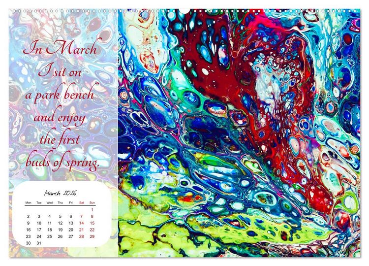 Produktbild: Your year filled with mindfulness (Wall Calendar 2026 DIN A2 landscape), CALVENDO 12 Month Wall Calendar