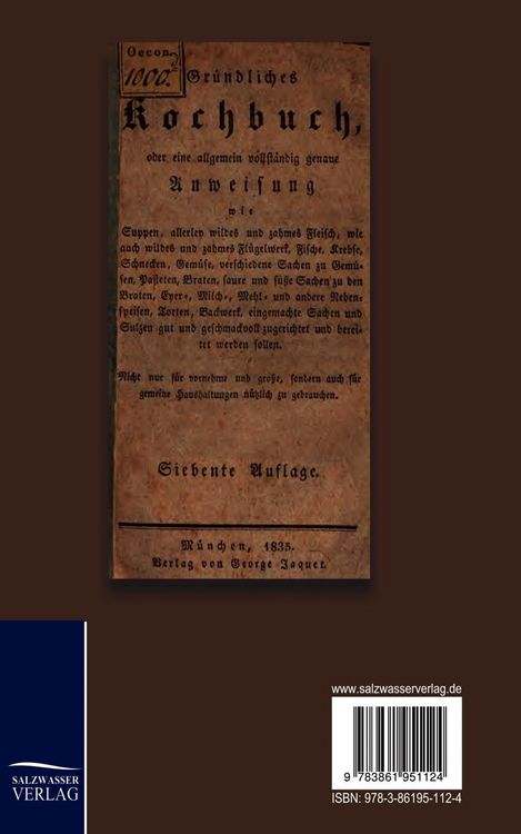 Produktbild: Gr&uuml;ndliches Kochbuch