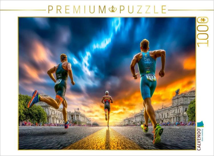 Produktbild: CALVENDO Puzzle Die dritte Disziplin - laufen | 1000 Teile Lege-Gr&ouml;&szlig;e 64x48cm Foto-Puzzle f&uuml;r gl&uuml;ckliche Stunden