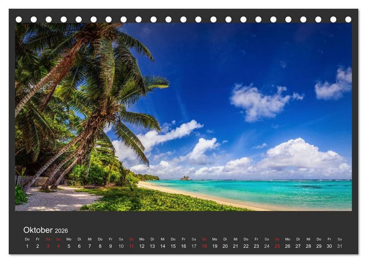 Produktbild: Seychellen Traumstr&auml;nde im Paradies (Tischkalender 2026 DIN A5 quer), CALVENDO Monatskalender