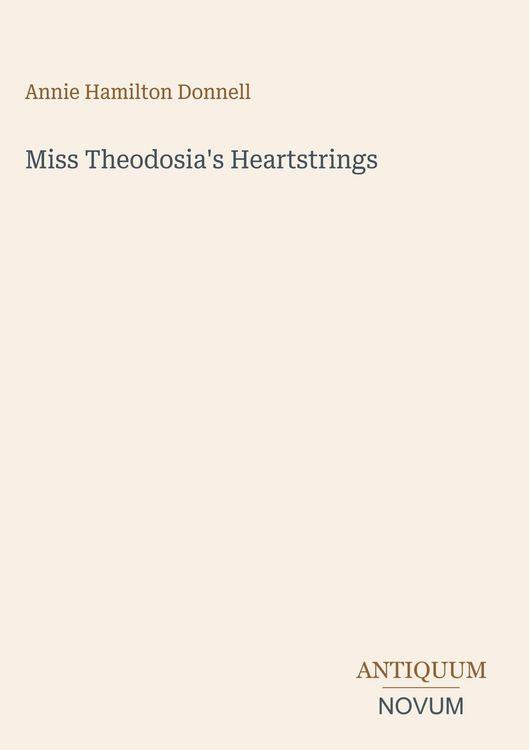 Produktbild: Miss Theodosia's Heartstrings