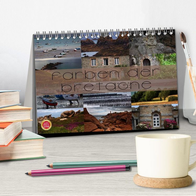 Produktbild: Farben der Bretagne (Tischkalender 2026 DIN A5 quer), CALVENDO Monatskalender