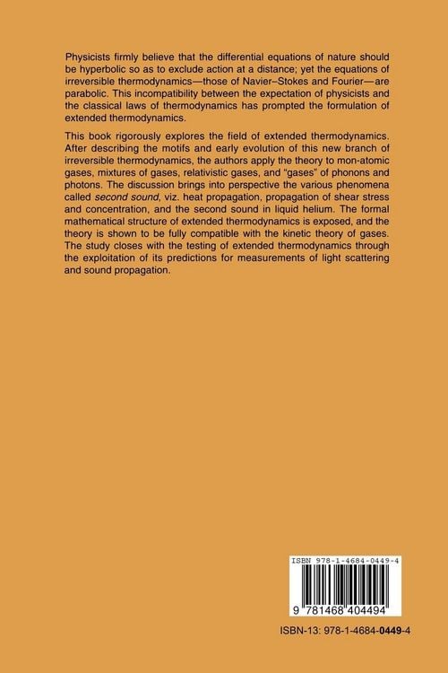 Produktbild: Extended Thermodynamics