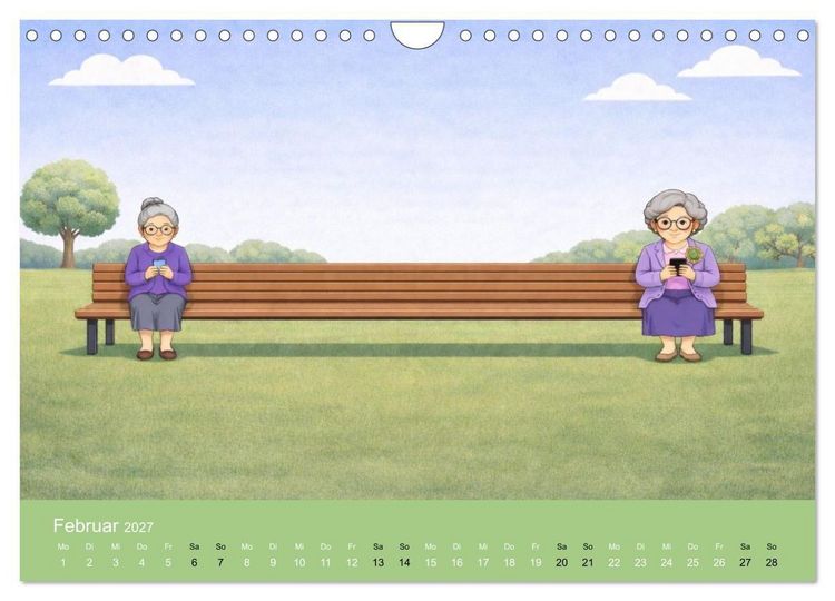Produktbild: Ich bin noch nicht fertig - Oma Edition (Wandkalender 2027 DIN A4 quer), CALVENDO Monatskalender