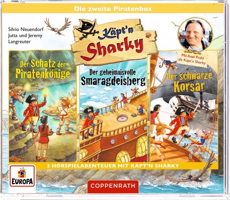 Produktbild: CD-H&ouml;rspiel: K&auml;pt'n Sharky &ndash; Die zweite Piratenbox (3 CDs)