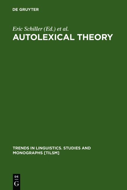 Produktbild: Autolexical Theory