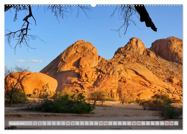 Produktbild: Namibia &ndash; Faszination Damaraland und Spitzkoppe (hochwertiger Premium Wandkalender 2026 DIN A2 quer), Kunstdruck in Hochglanz
