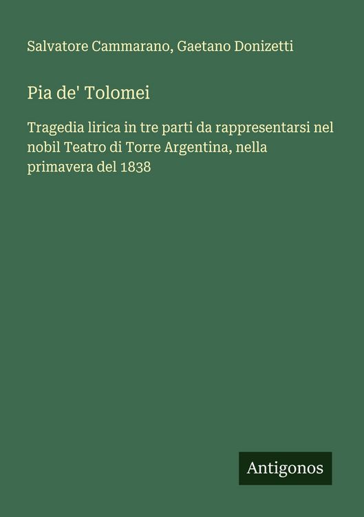 Produktbild: Pia de' Tolomei