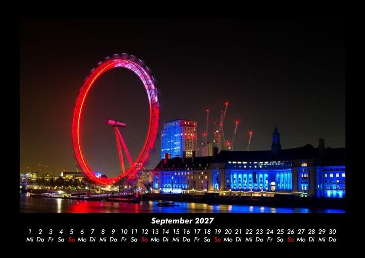 Produktbild: London 2027 Fotokalender DIN A3