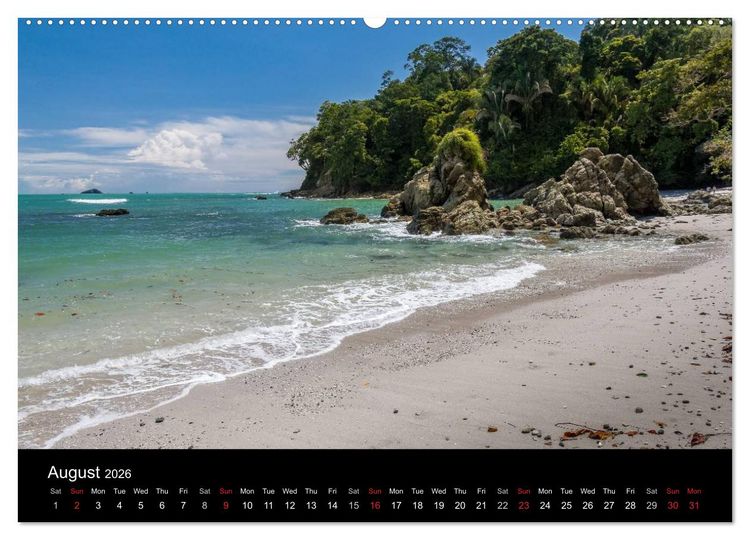 Produktbild: Costa Rica Colours and Light (High Quality Premium Wall Calendar 2026 DIN A2 landscape),CALVENDO 12 Month Wall Calendar