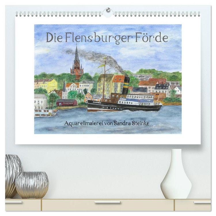 Produktbild: Die Flensburger F&ouml;rde (hochwertiger Premium Wandkalender 2026 DIN A2 quer), Kunstdruck in Hochglanz