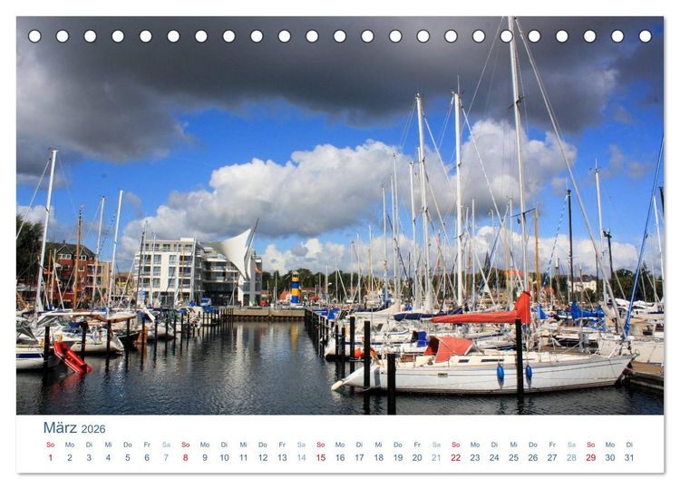 Produktbild: Eckernf&ouml;rde 2026. Impressionen rund um den Hafen (Tischkalender 2026 DIN A5 quer), CALVENDO Monatskalender