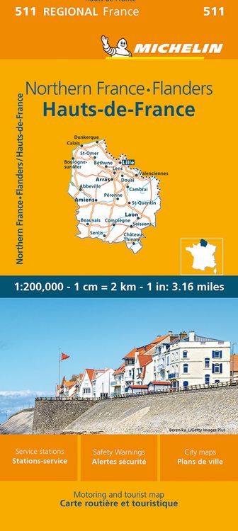 Produktbild: Michelin Nordfrankrankreich - Flandern