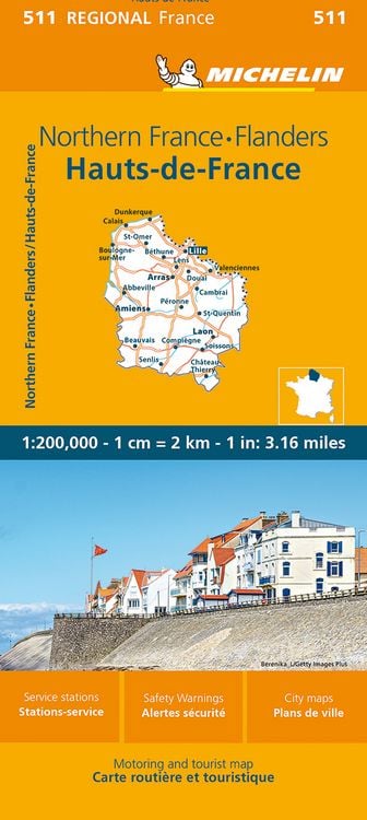 Produktbild: Michelin Northern France-Flanders / Hauts-de-France 511