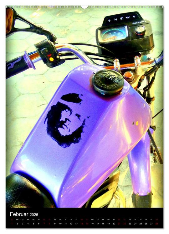 Produktbild: SUZUKI BIKER IN HAVANNA (Wandkalender 2026 DIN A2 hoch), CALVENDO Monatskalender