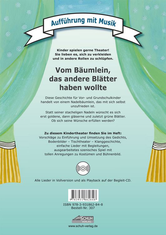 Produktbild: Vom B&auml;umlein, das andere Bl&auml;tter haben wollte (inkl. CD)