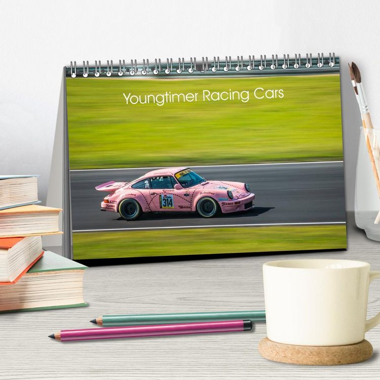 Produktbild: Youngtimer Racing Cars (Tischkalender 2026 DIN A5 quer), CALVENDO Monatskalender