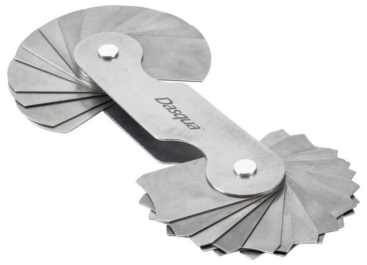 Produktbild: Dasqua 1351-0005 Radiuslehre metrisch 1.0 - 7.0mm