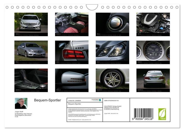 Produktbild: Bequem-Sportler (Wandkalender 2027 DIN A4 quer), CALVENDO Monatskalender