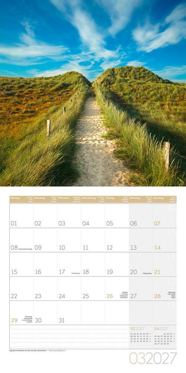 Produktbild: Traumpfade Kalender 2027 - 30x30 - Art12