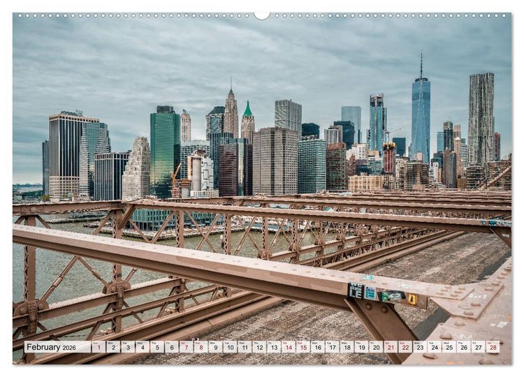 Produktbild: New York City Perspectives (High Quality Premium Wall Calendar 2026 DIN A2 landscape),CALVENDO 12 Month Wall Calendar