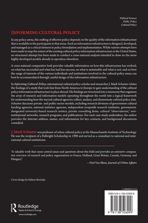 Produktbild: Informing Cultural Policy