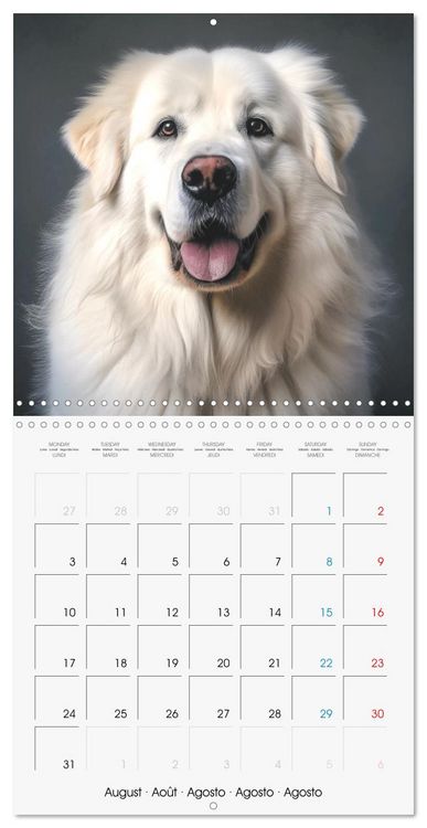 Produktbild: Portraits de grands chiens (Calendrier mural carr&eacute; 2026 30x30 cm) Calendrier double avec une page pour vos prises de notes