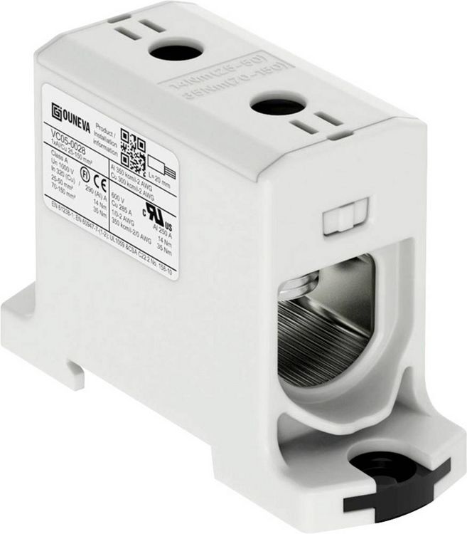 Produktbild: Ouneva Group VC05-0028 Verteilerblock Schrauben Grau 1St.