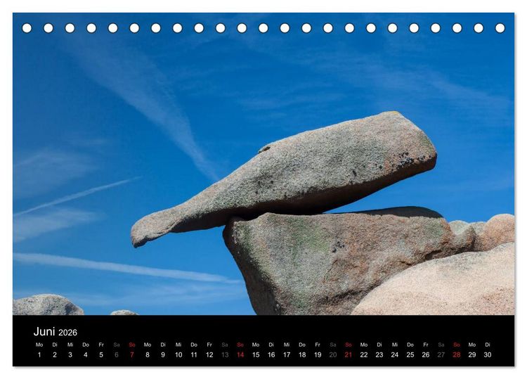 Produktbild: Bretagne - Fotoreise von der Cote de Granit Rose zur Ile de Brehat (Tischkalender 2026 DIN A5 quer), CALVENDO Monatskalender