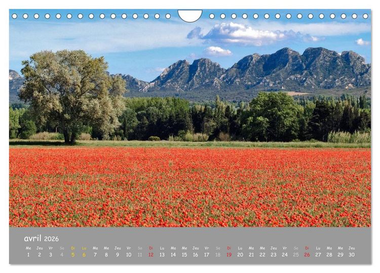 Produktbild: Grands sites de Provence (Calendrier mural 2026 DIN A4 vertical), CALVENDO calendrier mensuel
