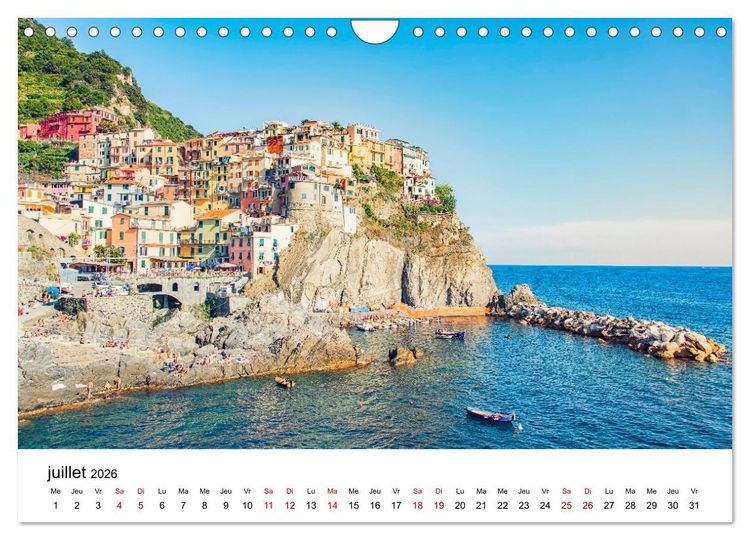 Produktbild: Merveilleuse Italie (Calendrier mural 2026 DIN A4 vertical), CALVENDO calendrier mensuel