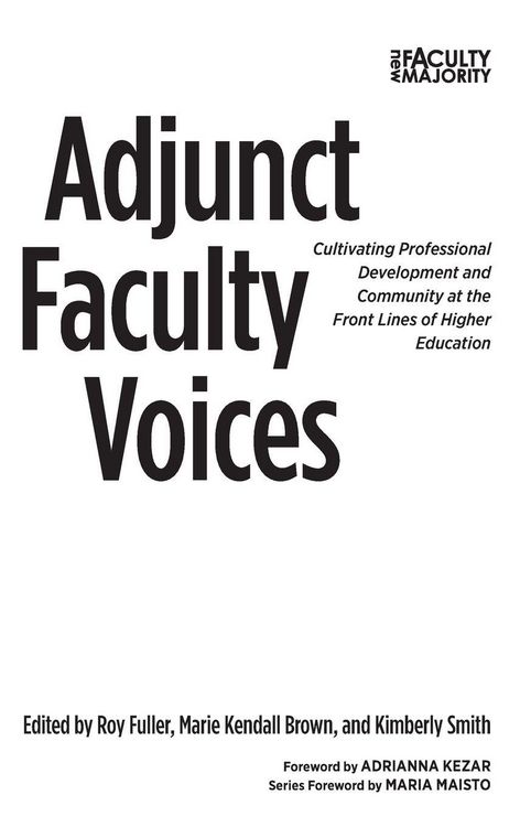 Produktbild: Adjunct Faculty Voices