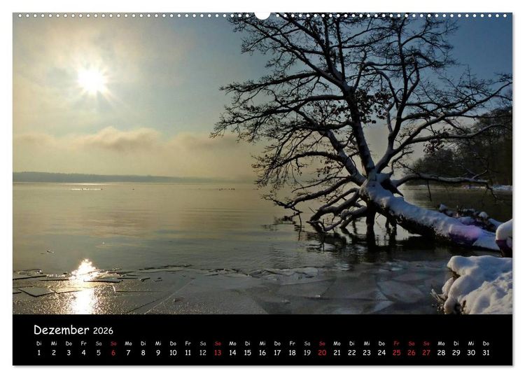 Produktbild: Starnberger See - Silent Moments (Wandkalender 2026 DIN A2 quer), CALVENDO Monatskalender
