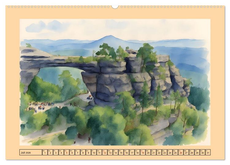 Produktbild: Tschechien - Kultur und Natur (Wandkalender 2026 DIN A2 quer), CALVENDO Monatskalender