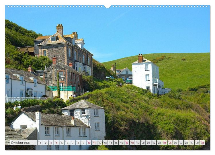 Produktbild: Port Isaac, Heimat der Fishermen`s Friends (Wandkalender 2026 DIN A2 quer), CALVENDO Monatskalender