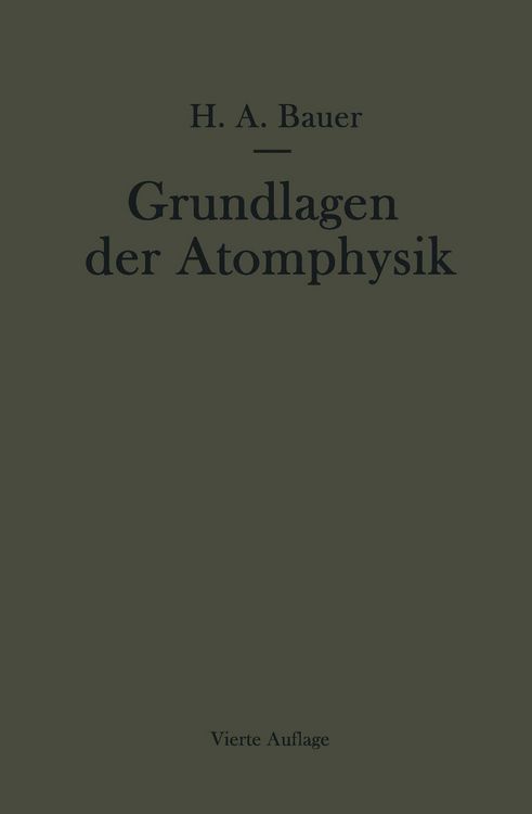 Produktbild: Grundlagen der Atomphysik
