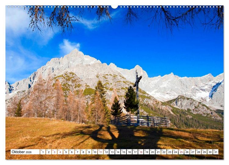 Produktbild: Gr&uuml;&szlig;e aus Filzmoos (Wandkalender 2026 DIN A2 quer), CALVENDO Monatskalender