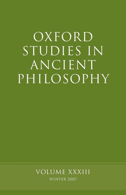 Produktbild: Oxford Studies in Ancient Philosophy