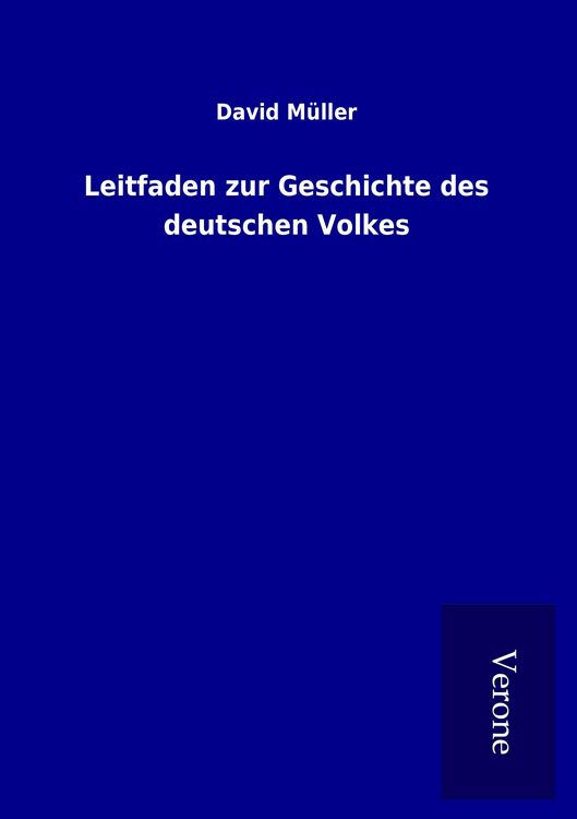 Produktbild: Leitfaden zur Geschichte des deutschen Volkes