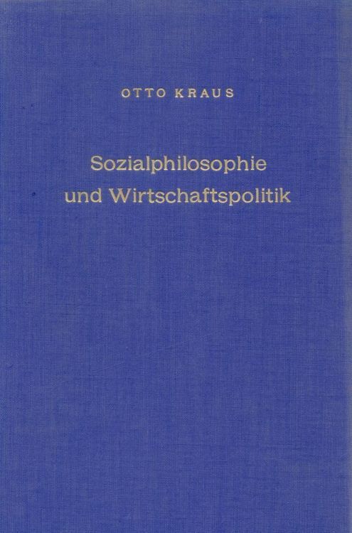 Produktbild: Sozialphilosophie und Wirtschaftspolitik.