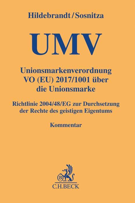 Produktbild: Unionsmarkenverordnung. UMV