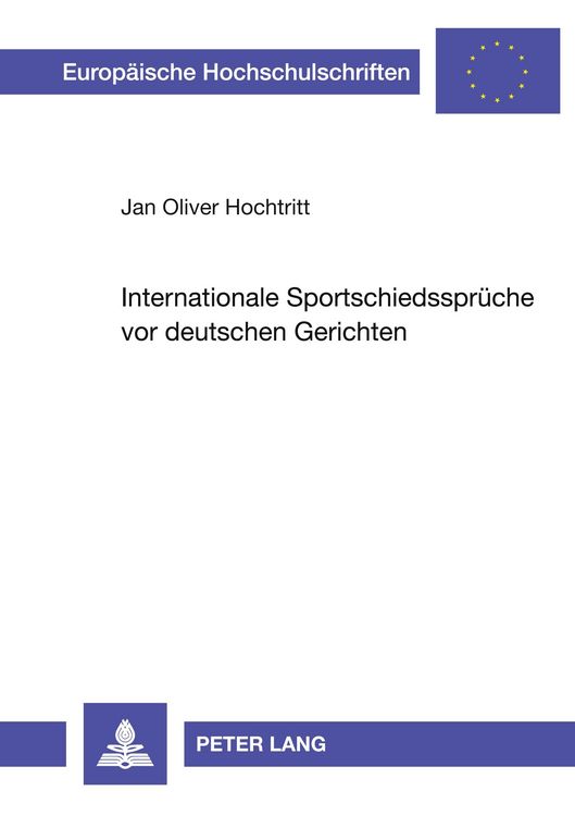 Produktbild: Internationale Sportschiedsspr&uuml;che vor deutschen Gerichten