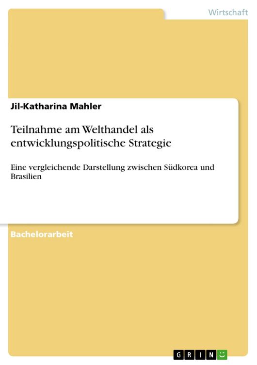 Produktbild: Teilnahme am Welthandel als entwicklungspolitische Strategie
